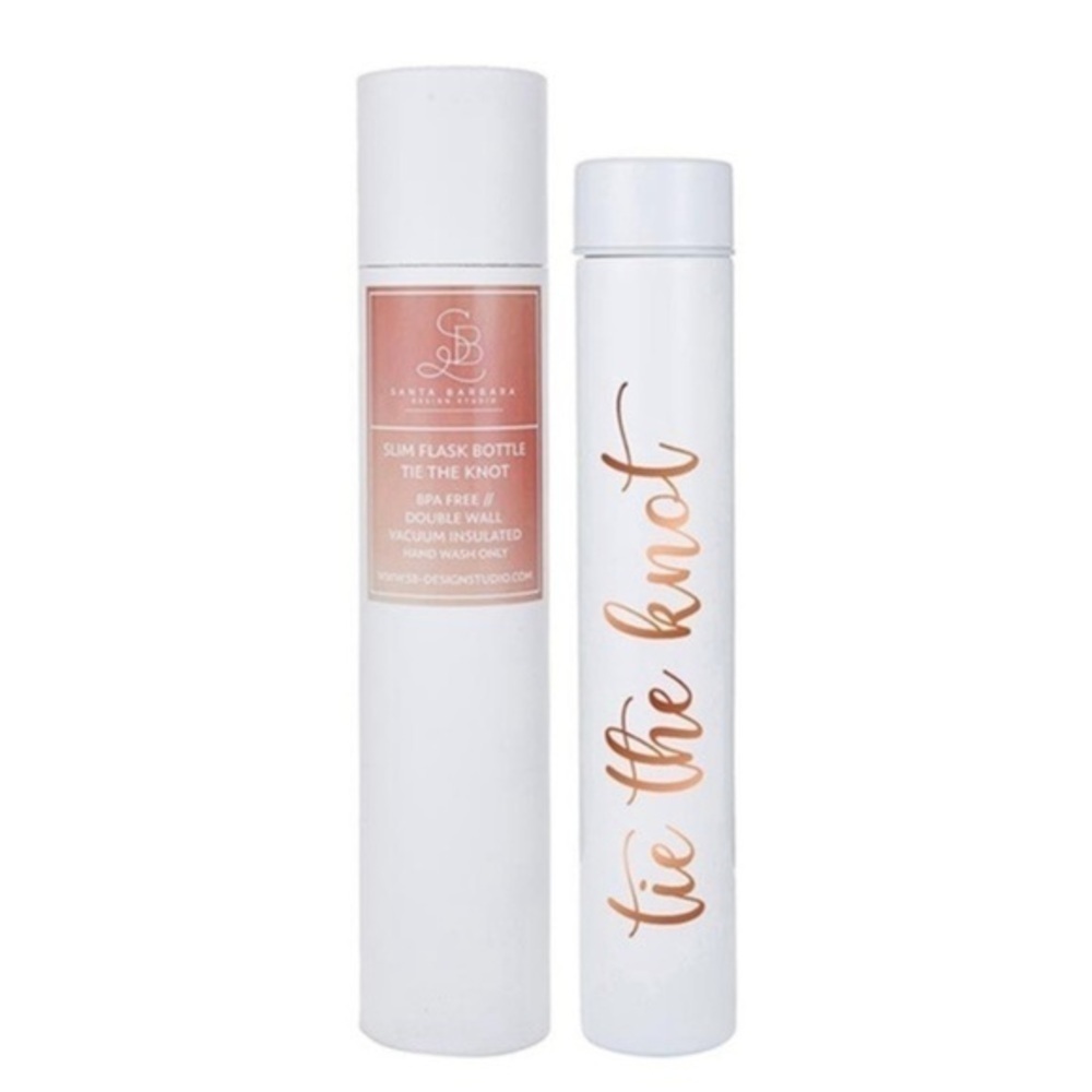 “Tie The Knot” Stainless Steel Wedding Flask